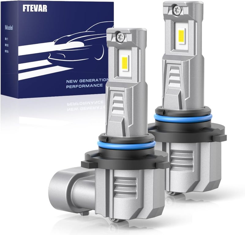 FTEVAR 9005 Bulbs or 9005 Fog Lights, Super Bright, Fanless Mini Size, Pack of 2 - Image 1
